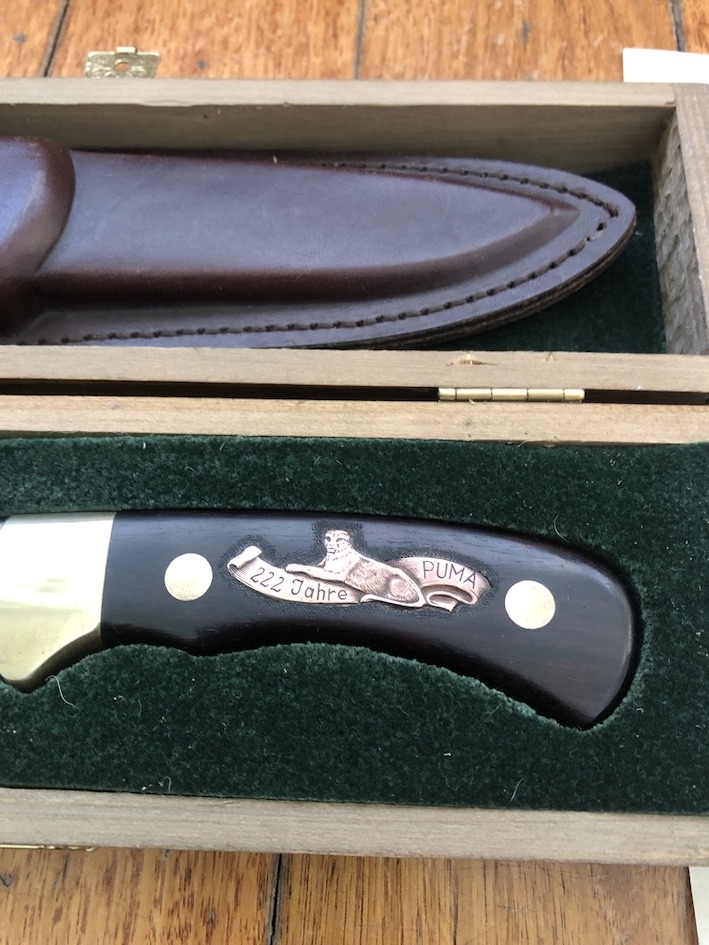 Puma Knife: Puma Rarity Original 1769-1991 4 Star Fixed Blade COPPER ...