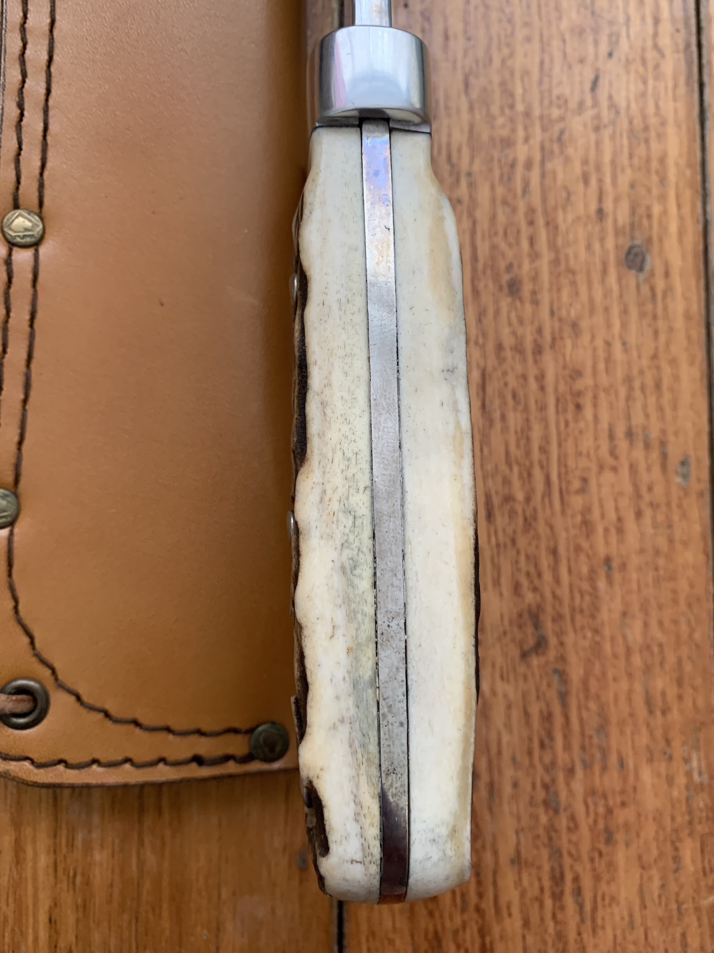 Puma Knife: 1990 Puma Big Big Bowie knife with Stag Antler Handle in ...