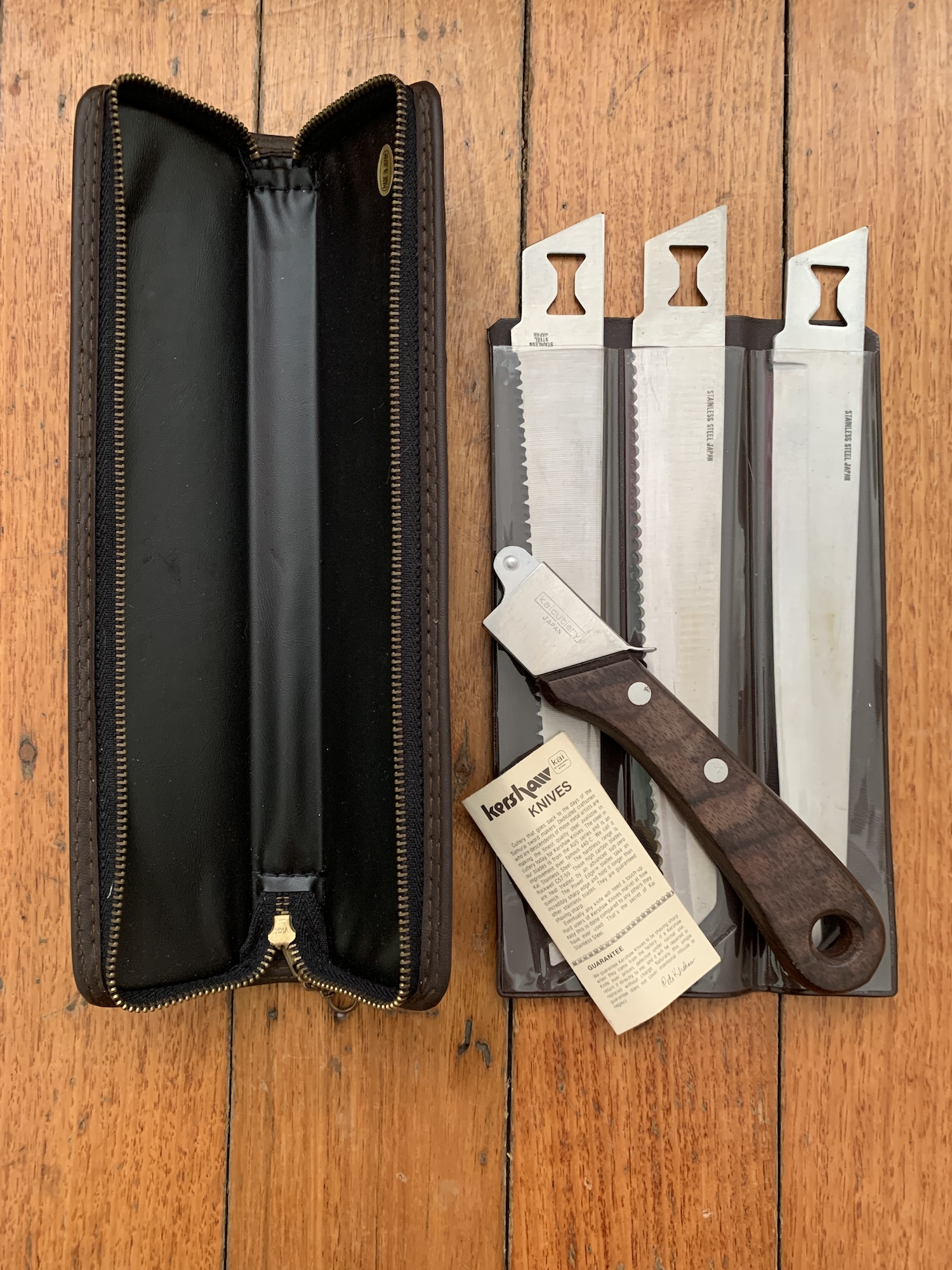 Kershaw Knife: Vintage Kershaw Kai Camp Kit Japanese Blade Knife Set 