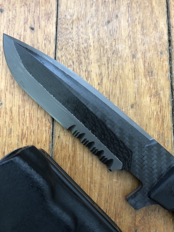 FOX KNIVES: Fox FX-SCT01B Stealth Carbon Titanium Knife with Kydex Sheath