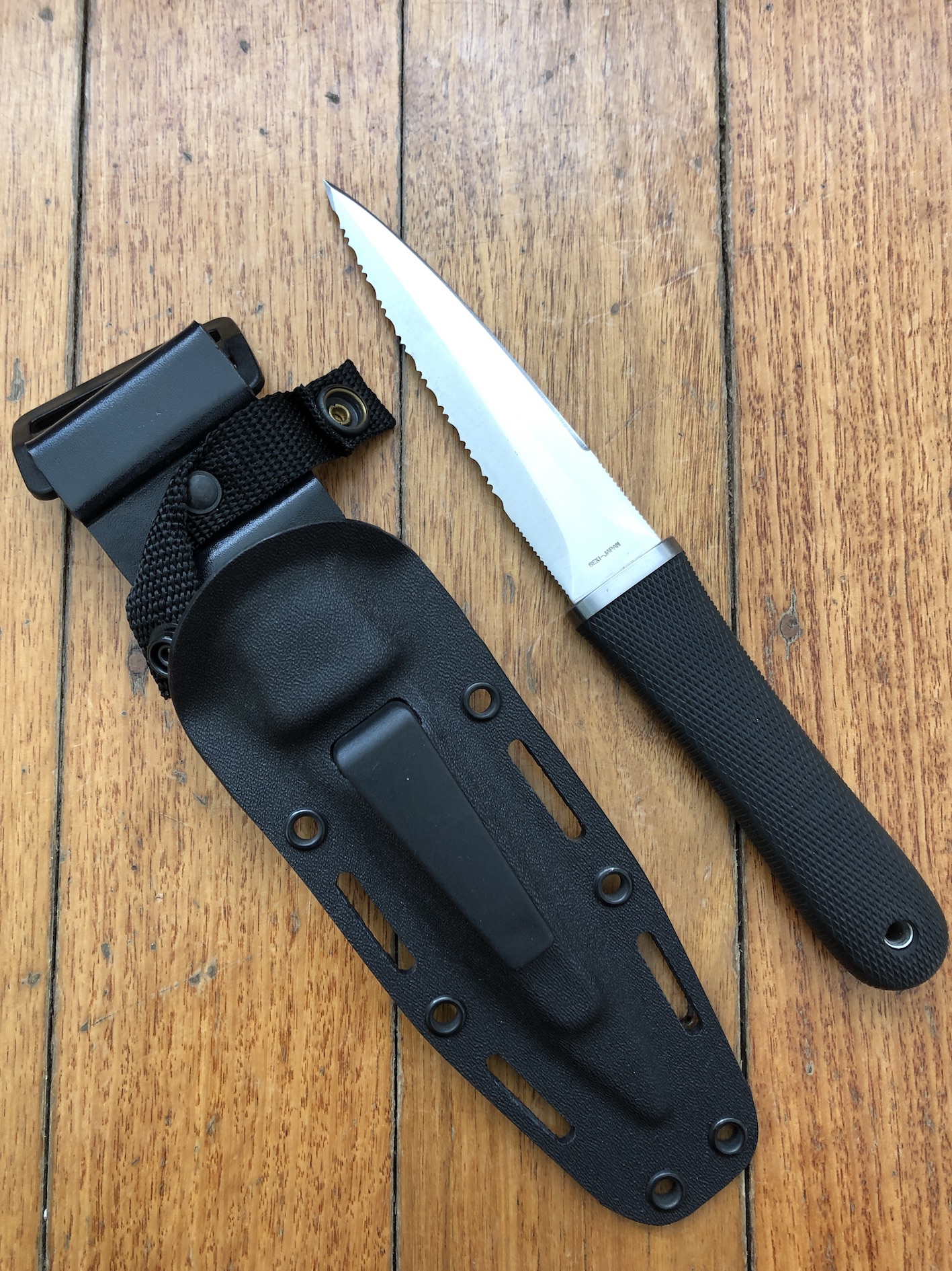 SOG Vintage Original early model SEKI JAPAN S14 Pentagon Tactical Dagger  with Kydex Tactical sheath