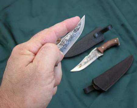 Kizlyar Knife: Kizlyar Scorpion Miniature Collectors Knife