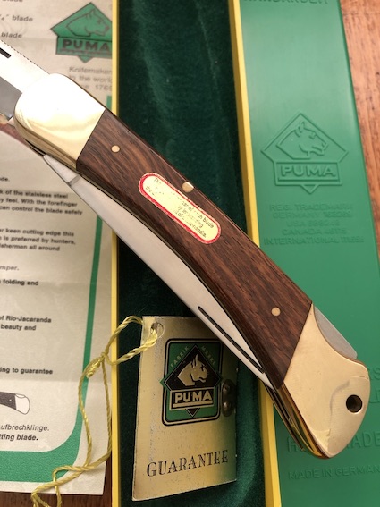 Puma Rare Model 971 Game Warden 1976 Saw and Blade Folding Knife with ...