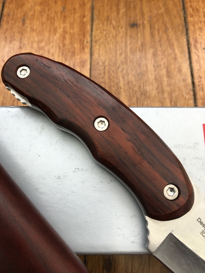 Kershaw Knife: Kershaw Tom Veff Majesty Guthook Knife with Cocobolo Handle