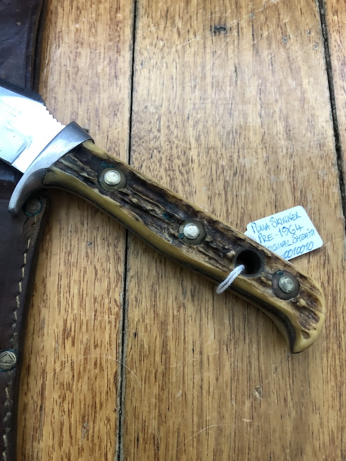 Puma Knife: Puma Vintage Pre-64 Skinner Handmade Knife with Stag Antler ...