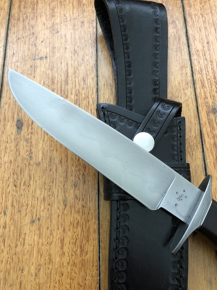 Keith Fludder Original Custom Made Knife In Black Sheath