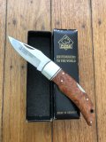 Puma Knife: Rare Puma THUYA Folding Knife with Root Wood Handle in original Black Box