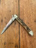 Puma Knife: Puma Vintage 1983 Large Medici Lock back Knife with Stag Handle