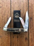 Puma Knife: Puma rare vintage 1985  'STOCK' 3 blade Fold back Knife with Stag Antler Handle