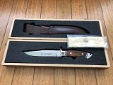 Puma Knife: 1990's Puma Rare German Cougar Jacaranda Knife in Original Wooden Box